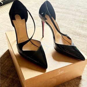 Christian Louboutin Black Heels with Iconic Red Soles